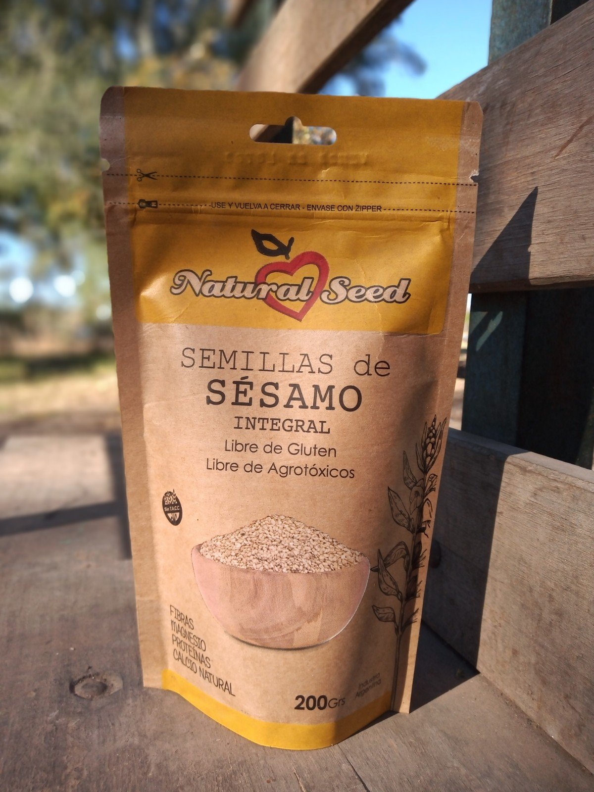 Semillas De Sesamo Integral - 200 Gr - Natural Seed