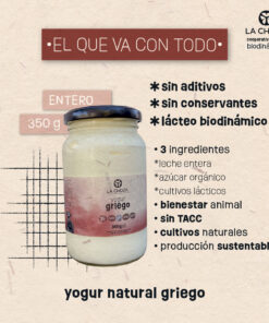 Yogur Natural Griego x 350 gr. La Choza.