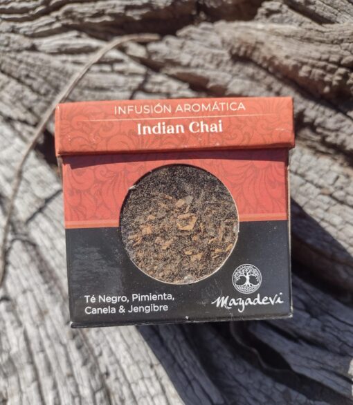 Té en Hebras, Indian Chai x 40grs ( te negro, pimienta, canela y jengibre)Mayadevi.