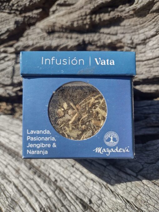 Té en Hebras,vata x 40grs ( lavanda, pasionaria, jengibre y naranja)Mayadevi.