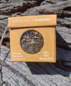 Té en Hebras,tridosha x 40grs ( té verde, manzanilla y coreandro)Mayadevi.