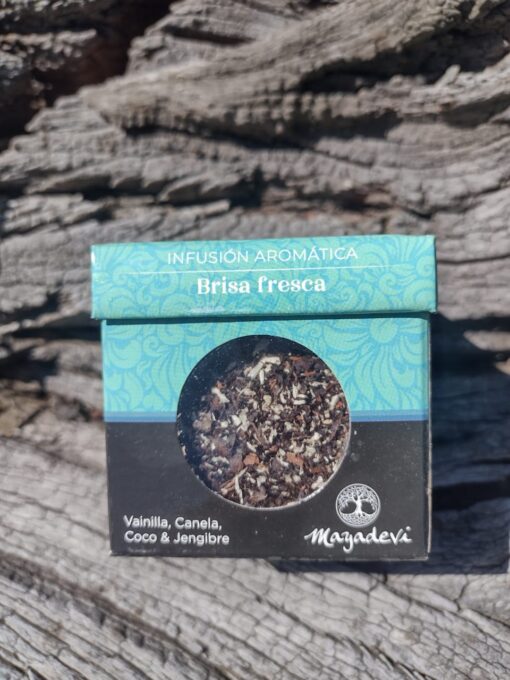 Té en Hebras, brisa fresca x 40grs ( Vainilla, canela, coco y jengibre)Mayadevi.
