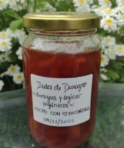 Dulce de Durazno, con fruta y azucar oraganica.