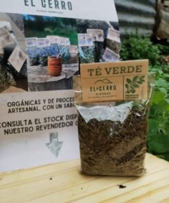 Té verde x 40 grs, El Cerro hierbas. Agroecológico.